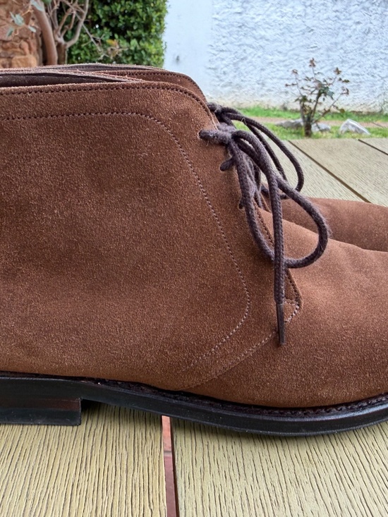 Bridlen Brown Suede Chukka Goodyear Welted Men\'s Boots Size 6 UK